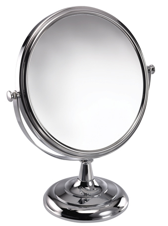 miroir grossissant 3x 30cm chrome